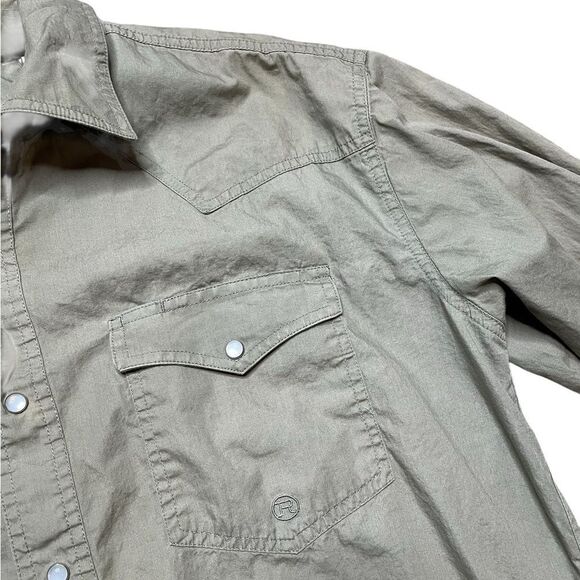 ROPER Men's Beige Button-Up Shirt Tan Size Medium - Picture 5 of 6